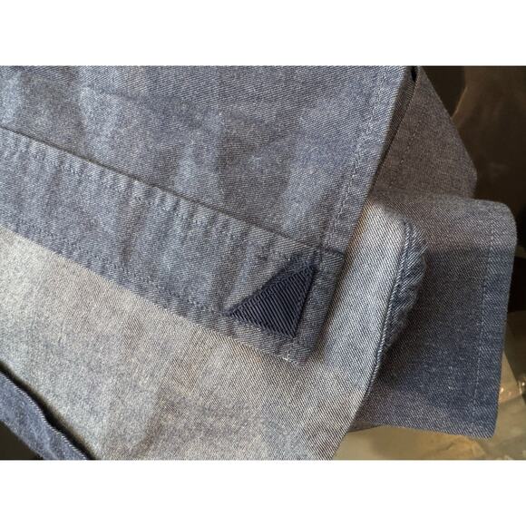 UNTUCKit Men's Slim Fit 100% Cotton Button Up Shirt Size Medium Denim Blue - Picture 5 of 9